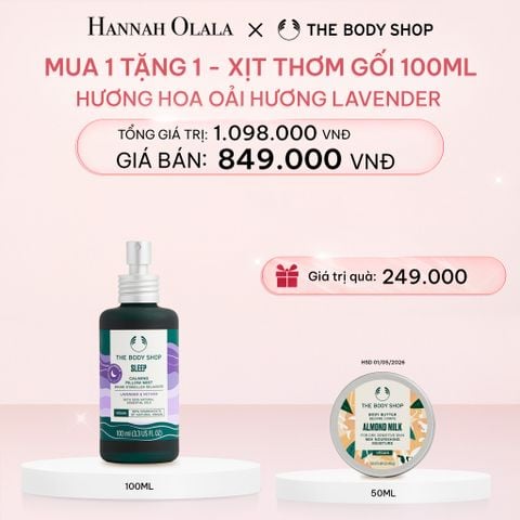  E379_DEAL 10: XỊT THƠM GỐI HƯƠNG HOA OẢI HƯƠNG LAVENDER SLEEP CALMING PILLOW MIST 100ML 