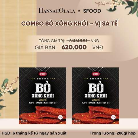  COMBO 2 BÒ XÔNG KHÓI – VỊ SA TẾ DEAL 10 - A2441 