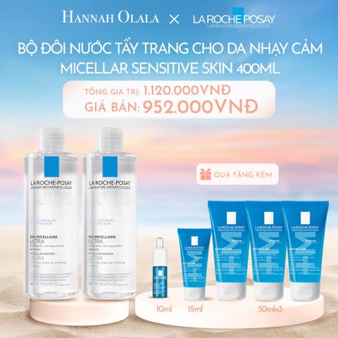  C150_DEAL 10: BỘ ĐÔI NƯỚC TẨY TRANG CHO DA NHẠY CẢM MICELLAR SENSITIVE SKIN 400ML 
