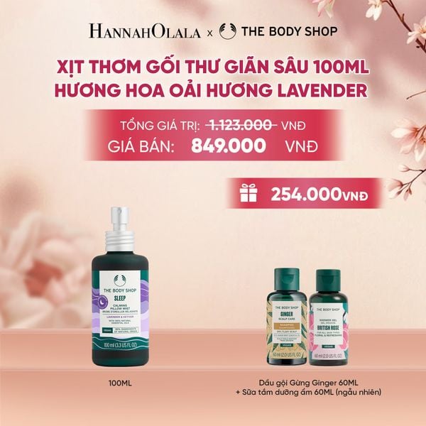  XỊT THƠM GỐI HƯƠNG HOA OẢI HƯƠNG LAVENDER SLEEP CALMING PILLOW MIST 100ML 