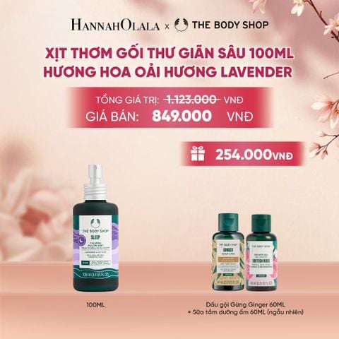  XỊT THƠM GỐI HƯƠNG HOA OẢI HƯƠNG LAVENDER SLEEP CALMING PILLOW MIST 100ML 