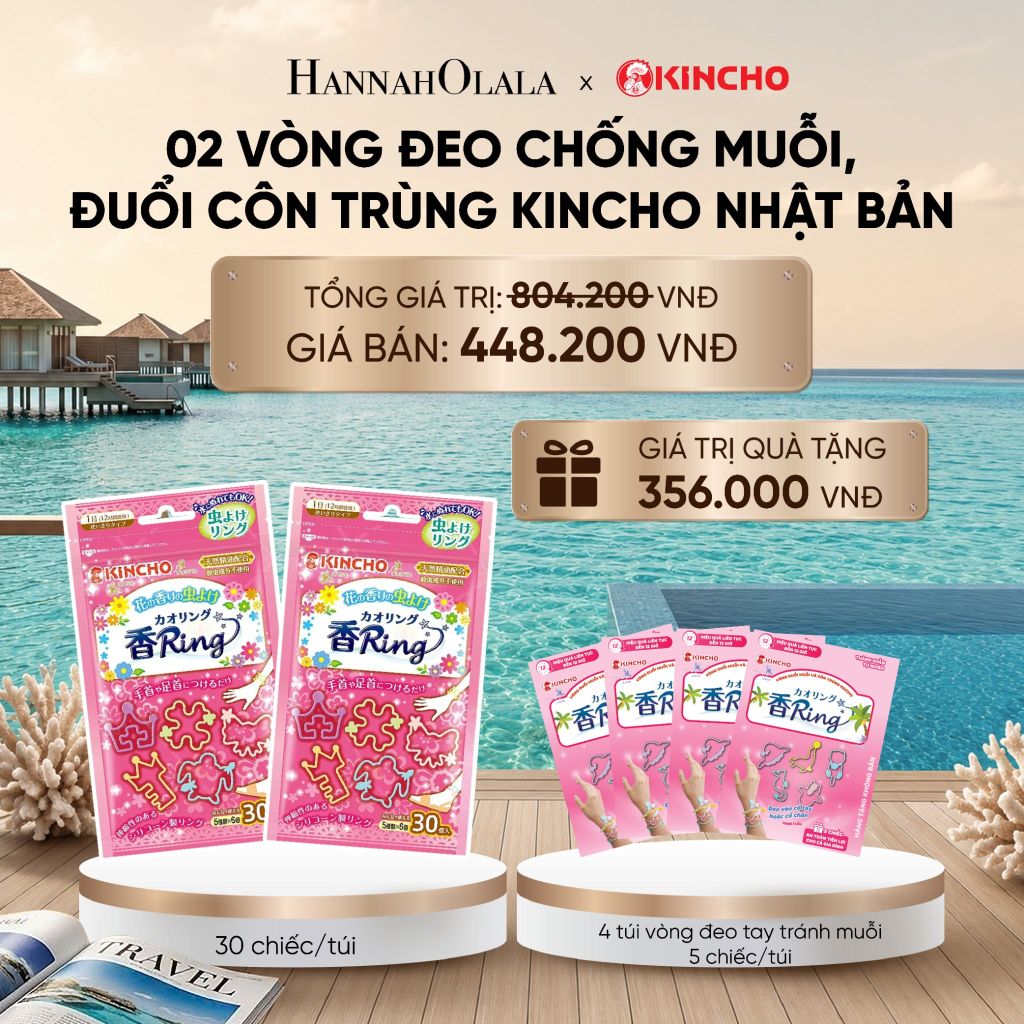  VÒNG ĐEO CHỐNG MUỖI, ĐUỔI CÔN TRÙNG KINCHO NHẬT BẢN_ A1331_ D832 