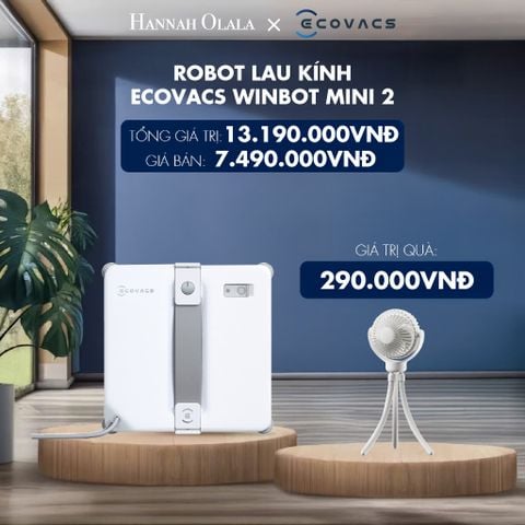  ROBOT LAU KÍNH ECOVACS WINBOT MINI 2 - DEAL 11 
