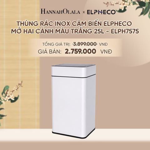  THÙNG RÁC INOX CẢM BIẾN ELPHECO MỞ HAI CÁNH - DEAL 11 - A1973 