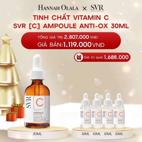 DEAL 11: TINH CHẤT VITAMIN C DƯỠNG SÁNG DA, CHỐNG NHĂN SVR [C] AMPOULE ANTI-OX 30ML 