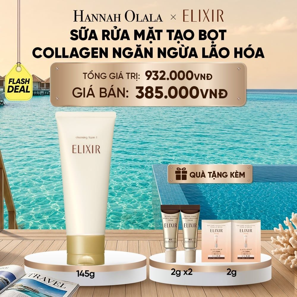  SỮA RỬA MẶT TẠO BỌT ELIXIR SUPERIEUR CLEANSING FOAM II N 145G - DEAL 11_ D2207 