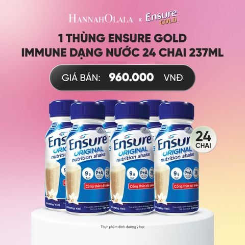  1 THÙNG ENSURE GOLD IMMUNE DẠNG NƯỚC 24 CHAI 237ML DEAL 1: _A1613 