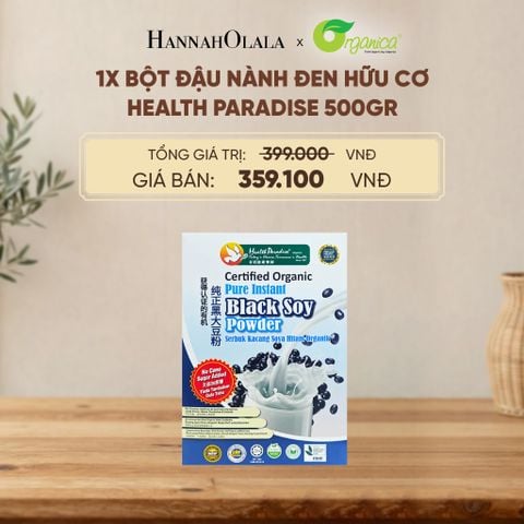  BỘT ĐẬU NÀNH ĐEN HỮU CƠ HEALTH PARADISE 500GR - D266 