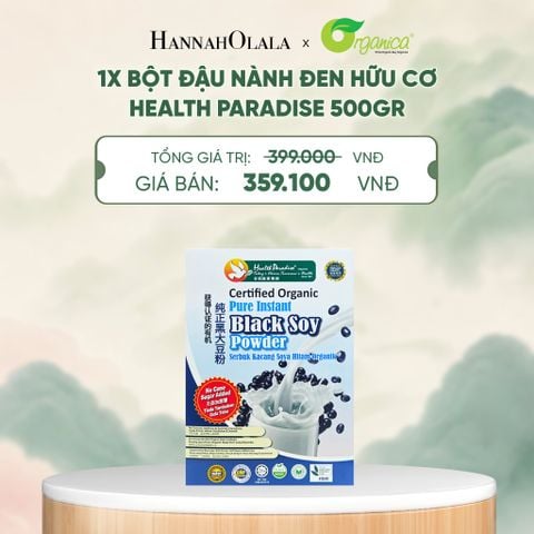  BỘT ĐẬU NÀNH ĐEN HỮU CƠ HEALTH PARADISE 500GR - A1899 
