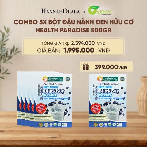  BỘT ĐẬU NÀNH ĐEN HỮU CƠ HEALTH PARADISE 500GR - D266 