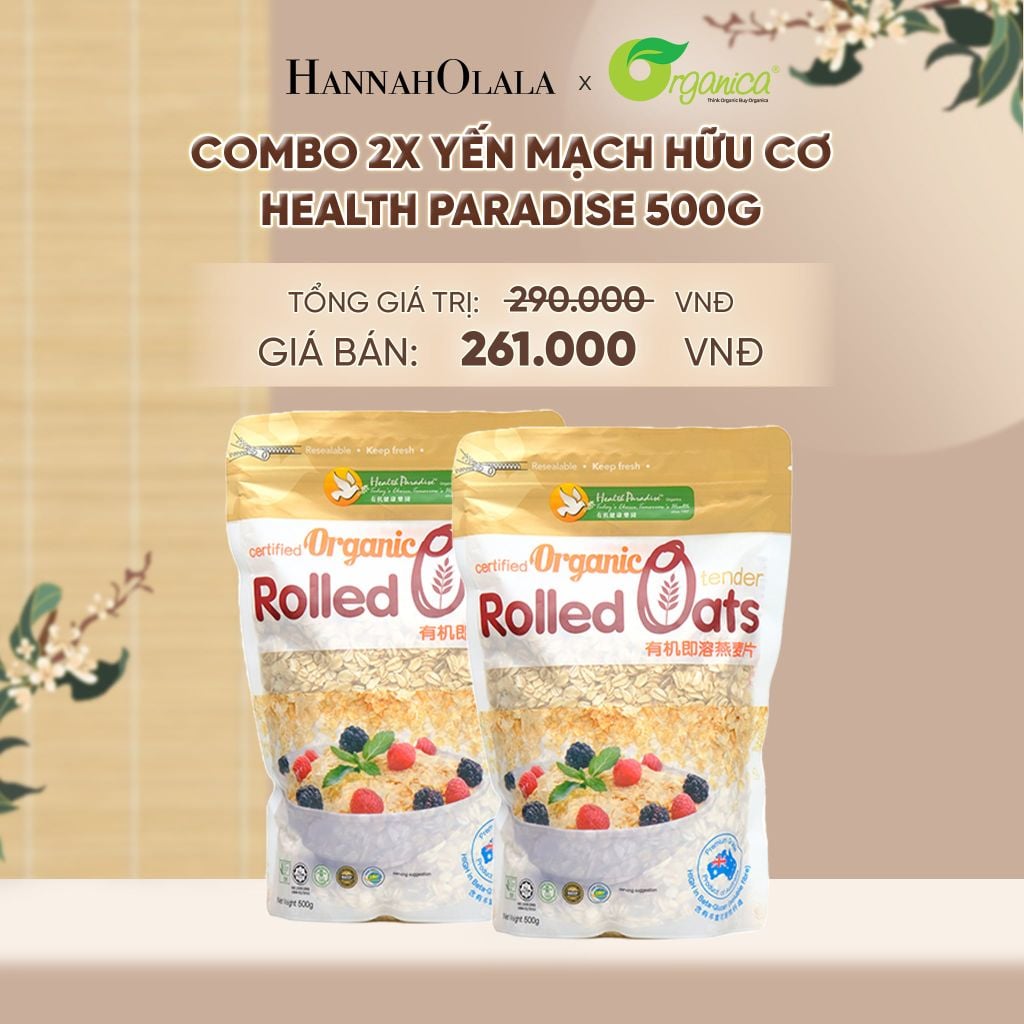  YẾN MẠCH HỮU CƠ HEALTH PARADISE 500G - A1456 