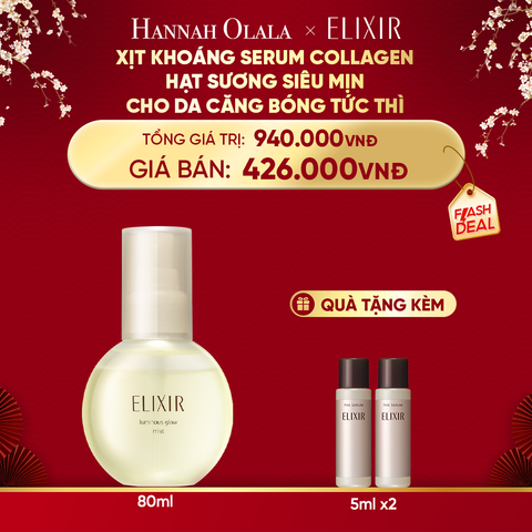  A253_DEAL 11: XỊT KHOÁNG DƯỠNG ẨM TỨC THÌ ELIXIR SUPERIEUR LUMINOUS GLOW MIST 80ML 