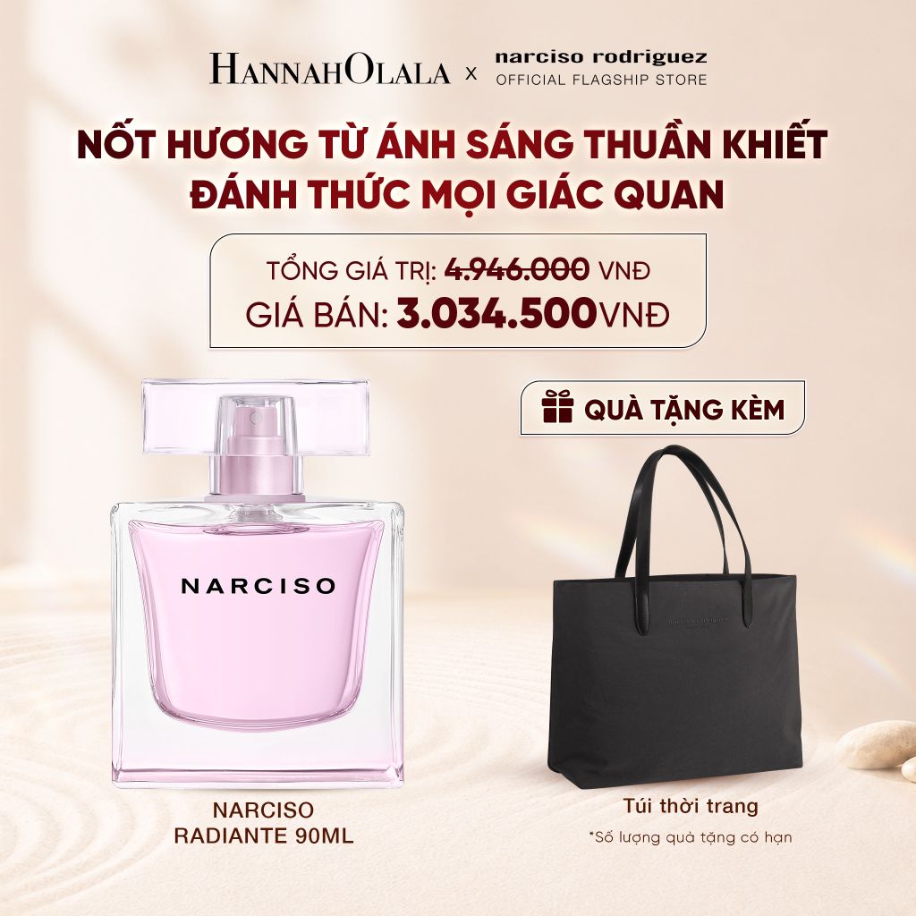  NƯỚC HOA NỮ NARCISO RODRIGUEZ NARCISO EAU DE PARFUM RADIANTE 90ML - DEAL 11 