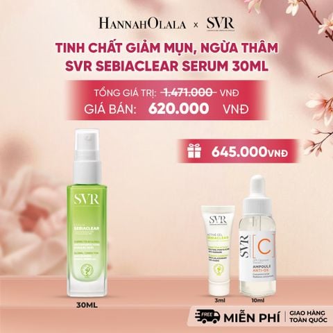  TINH CHẤT GIẢM MỤN, NGỪA THÂM VÀ MỊN DA 4 TRONG 1 SVR SEBIACLEAR SERUM 30ML - DEAL 13 - A83 