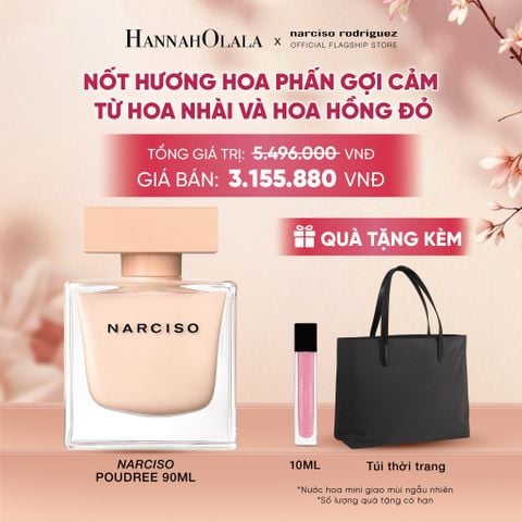  NƯỚC HOA NỮ NARCISO RODRIGUEZ NARCISO EAU DE PARFUM POUDREE 90ML - DEAL 11 - A3002 