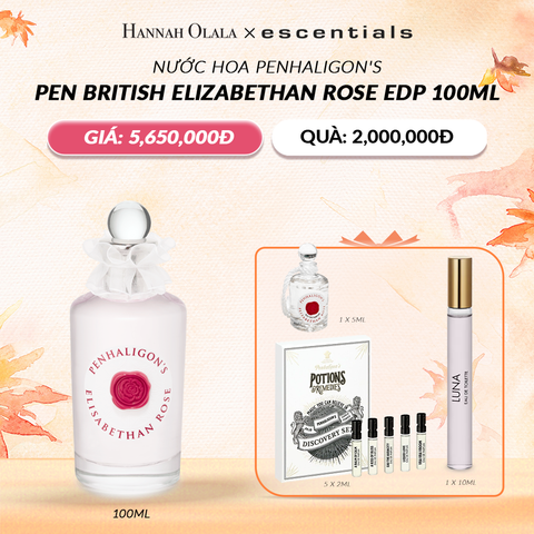  DEAL 11: NƯỚC HOA PENHALIGONS PEN BRITISH ELISABETHAN ROSE EDP 100ML 