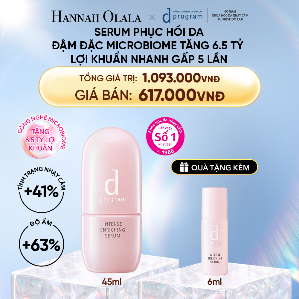 DEAL 11: SERUM GIÚP CẢI THIỆN TÌNH TRẠNG LÃO HÓA SỚM DPROGRAM INTENSE ENRICHING SERUM 45ML 