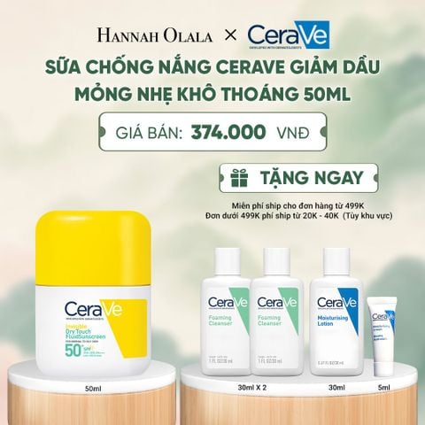  [NEW] SỮA CHỐNG NẮNG CERAVE GIẢM DẦU MỎNG NHẸ KHÔ THOÁNG 50ML - A1127 