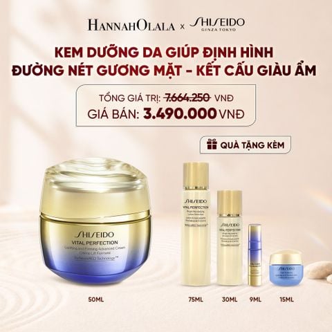  KEM DƯỠNG DA SHISEIDO VITAL PERFECTION UPLIFTING AND FIRMING ADVANCED CREAM 50ML - DEAL 11 