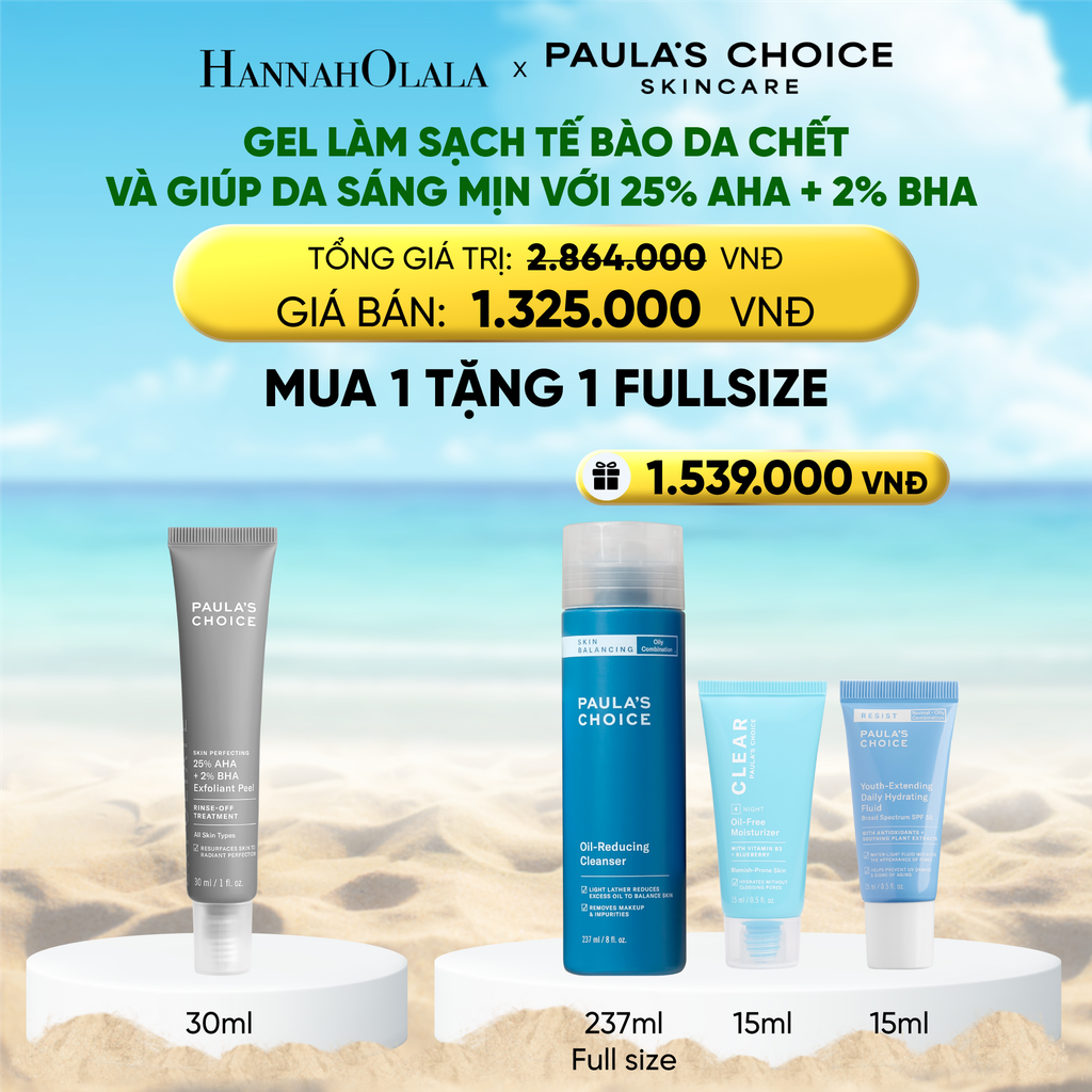 DEAL 11: TINH CHẤT THAY DA SINH HỌC GIÚP DA SÁNG MỊN SKIN PERFECTING 25% AHA + 2% BHA EXFOLIANT PEEL 30ML 