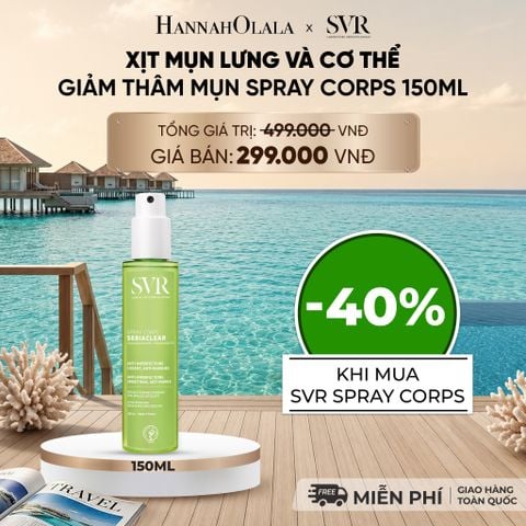  XỊT MỤN LƯNG VÀ CƠ THỂ GIẢM THÂM MỤN SPRAY CORPS 150ML - DEAL 11 