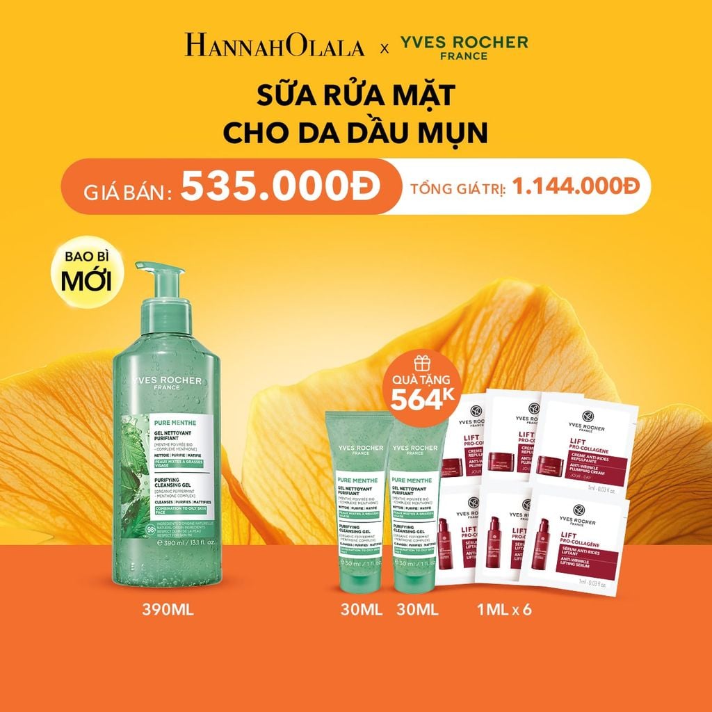  SỮA RỬA MẶT CHO DA DẦU MỤN TẶNG 2 MINI SỮA RỬA MẶT + 6 SIMPLEX SERUM -KEM DƯỠNG GIẢM NẾP NHĂN LIFT PRO-COLLAGENE 