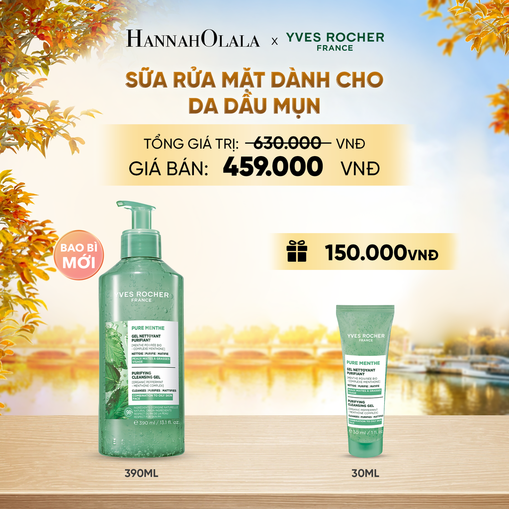  SỮA RỬA MẶT DÀNH CHO DA DẦU MỤN TẶNG MINI GEL RỬA MẶT - E736 