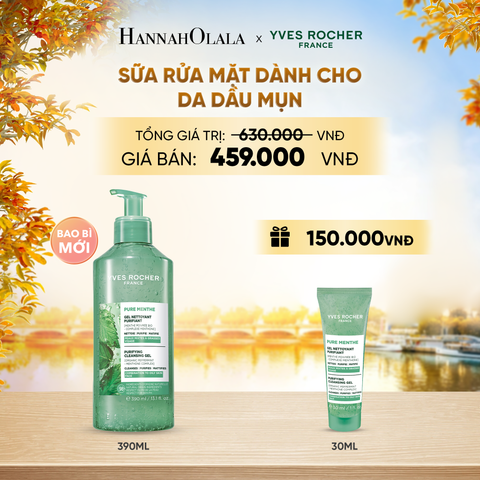  SỮA RỬA MẶT DÀNH CHO DA DẦU MỤN TẶNG MINI GEL RỬA MẶT - E736 