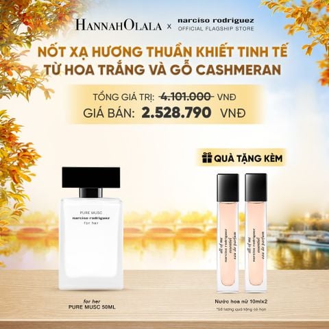  NƯỚC HOA NỮ NARCISO RODRIGUEZ PURE MUSC FOR HER EAU DE PARFUM 50ML - DEAL 11 - E452 