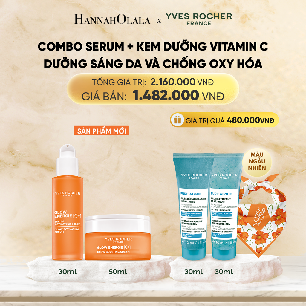  [SẢN PHẨM MỚI] COMBO SERUM + KEM DƯỠNG VITAMIN C DƯỠNG SÁNG DA VÀ CHỐNG OXY HÓA 
