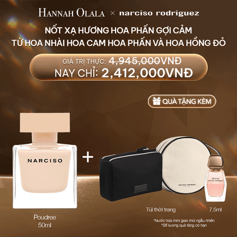  DEAL 11:  NƯỚC HOA NỮ NARCISO RODRIGUEZ NARCISO EAU DE PARFUM POUDREE 50ML 