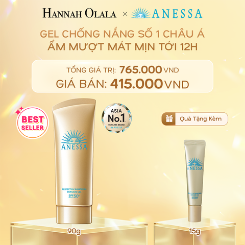  DEAL 11: GEL CHỐNG NẮNG DƯỠNG DA DƯỠNG ẨM BẢO VỆ HOÀN HẢO ANESSA GOLD GEL SPF50+ PA++++ 90G 