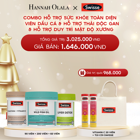  DEAL 11: COMBO HỖ TRỢ SỨC KHỎE TOÀN DIỆN - VIÊN DẦU CÁ & HỖ TRỢ THẢI ĐỘC GAN & HỖ TRỢ DUY TRÌ MẬT ĐỘ XƯƠNG 