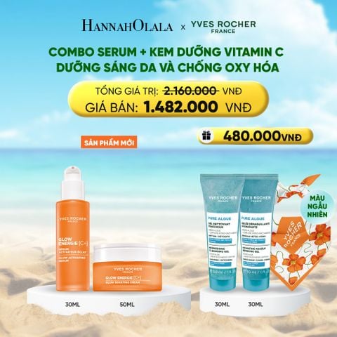  DEAL 12: [SẢN PHẨM MỚI] COMBO SERUM + KEM DƯỠNG VITAMIN C DƯỠNG SÁNG DA VÀ CHỐNG OXY HÓA 