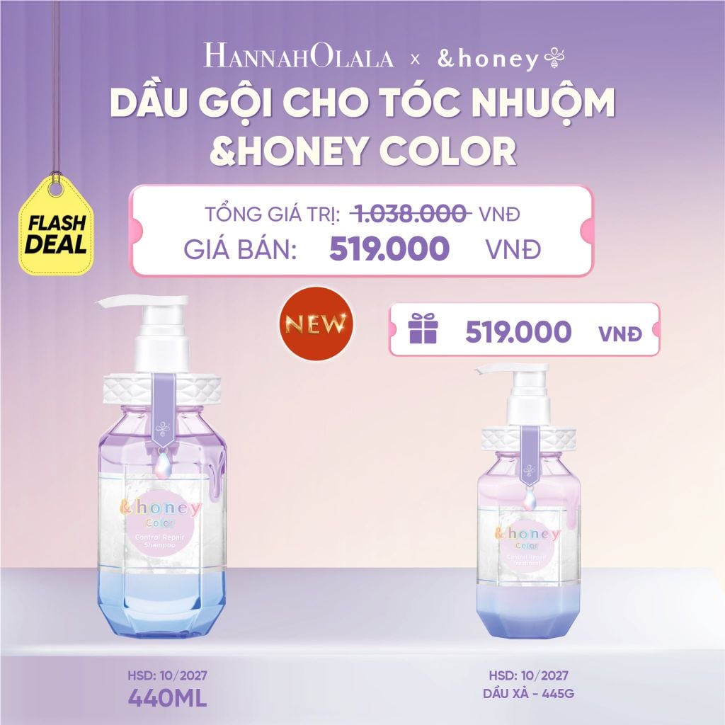  [NEW] FD DẦU GỘI &HONEY COLOR BẢO VỆ TÓC NHUỘM CHUYÊN DỤNG CHO TÓC NHUỘM - H062 