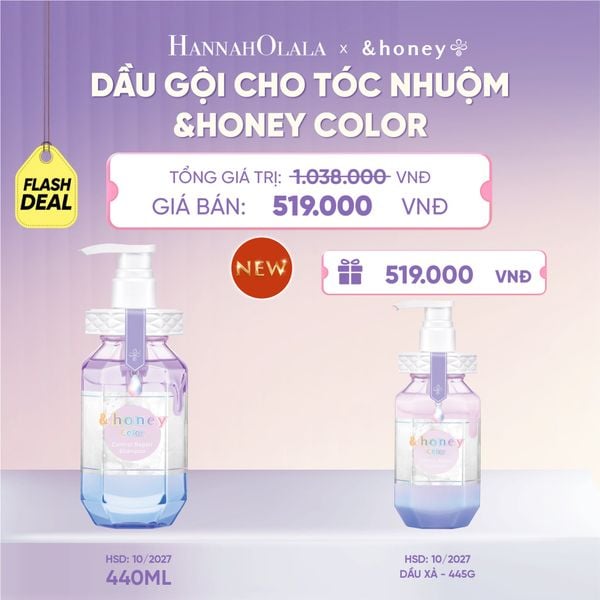  [NEW] FD DẦU GỘI &HONEY COLOR BẢO VỆ TÓC NHUỘM CHUYÊN DỤNG CHO TÓC NHUỘM - H062 