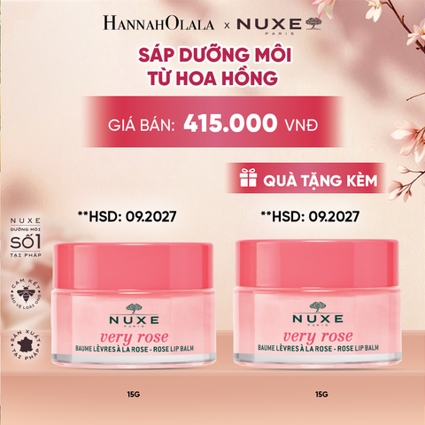  [HSD 09/2027] SÁP DƯỠNG MÔI HOA HỒNG NUXE LIP BALM 15G - A1125 