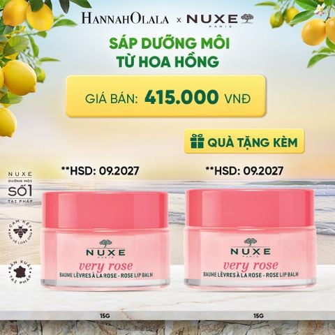  [HSD 09/2027] SÁP DƯỠNG MÔI HOA HỒNG NUXE LIP BALM 15G - A631 