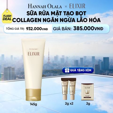  SỮA RỬA MẶT TẠO BỌT ELIXIR SUPERIEUR CLEANSING FOAM II N 145G - DEAL 11 