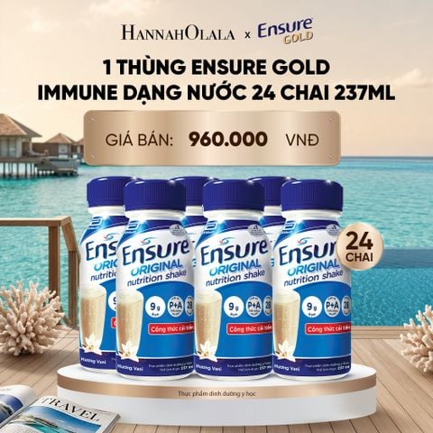  1 THÙNG ENSURE GOLD IMMUNE DẠNG NƯỚC 24 CHAI 237ML DEAL 1:_ D1497 