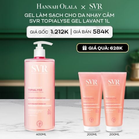  A92_DEAL 11: GEL LÀM SẠCH CHO DA NHẠY CẢM, DA KHÔ VÀ VIÊM DA CƠ ĐỊA SVR TOPIALYSE GEL LAVANT 1L 