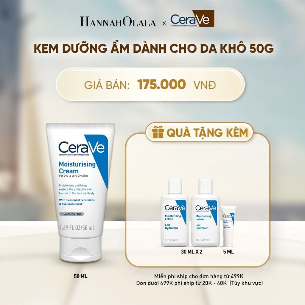  KEM DƯỠNG ẨM DÀNH CHO DA KHÔ MOISTURIZING CREAM 50G - D722 