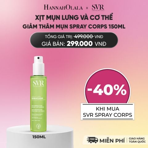  XỊT MỤN LƯNG VÀ CƠ THỂ GIẢM THÂM MỤN SPRAY CORPS 150ML - DEAL 11_A430 