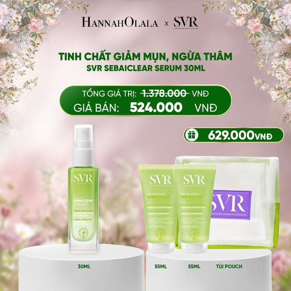  E332_DEAL 11: TINH CHẤT GIẢM MỤN, NGỪA THÂM VÀ MỊN DA 4 TRONG 1 SVR SEBIACLEAR SERUM 30ML 