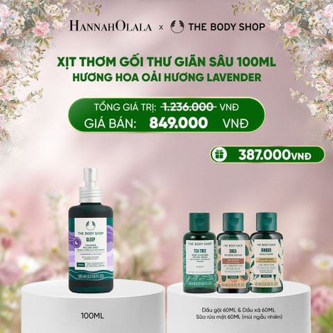  DEAL 11: XỊT THƠM GỐI HƯƠNG HOA OẢI HƯƠNG LAVENDER SLEEP CALMING PILLOW MIST 100ML 