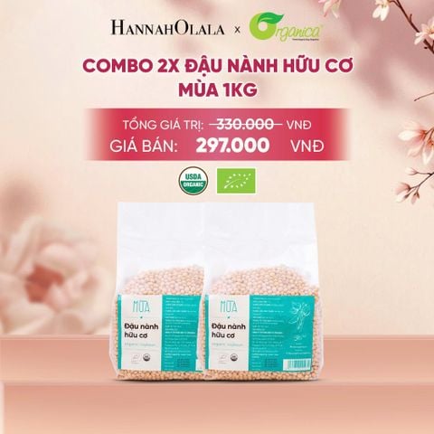  COMBO 2 X ĐẬU NÀNH HỮU CƠ MÙA 1KG - A86 