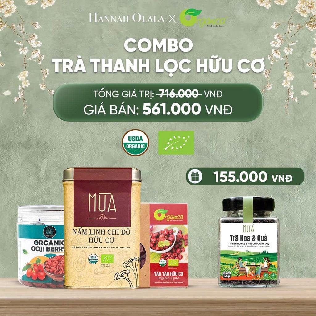  DEAL 11: COMBO TRÀ THANH LỌC HỮU CƠ 