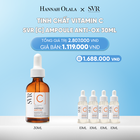  DEAL 11: TINH CHẤT VITAMIN C DƯỠNG SÁNG DA, CHỐNG NHĂN SVR [C] AMPOULE ANTI-OX 30ML 