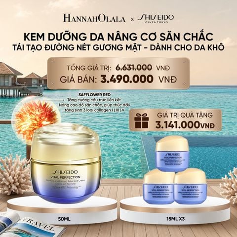  KEM DƯỠNG DA SHISEIDO VITAL PERFECTION UPLIFTING AND FIRMING ADVANCED CREAM 50ML - DEAL 11 