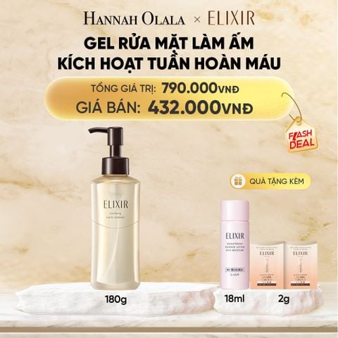  GEL RỬA MẶT SẠCH SÂU, DƯỠNG ẨM ELIXIR CLARIFYING WARM CLEANSER - DEAL 11 